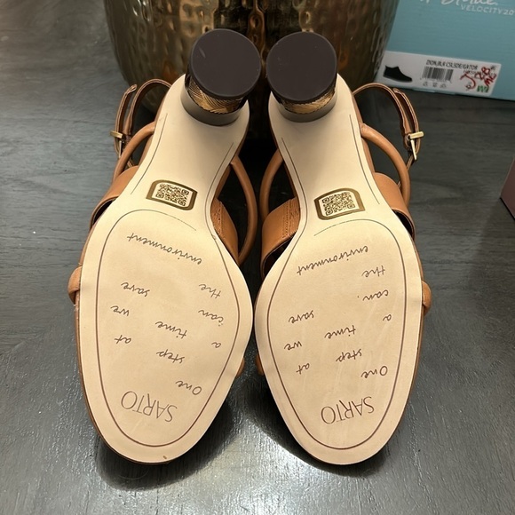 FRANCO SARTO Ollieglad Ankle Strap Sandal In Camel - Picture 3 of 8